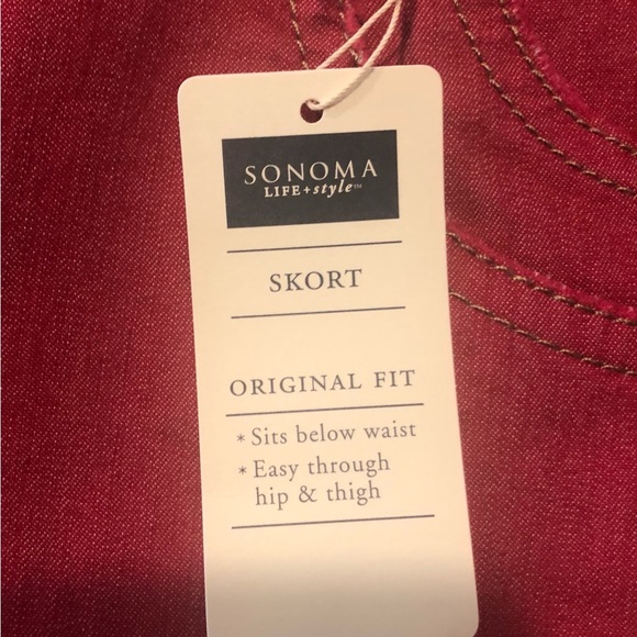 Sonoma Life+Style Skort Women’s Size 8 Color Velvet Rose - Picture 5 of 10